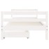 Estructura cama niños con cajones madera pino blanco 90x200