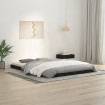 Estructura de cama madera maciza de pino negro 140x200 cm