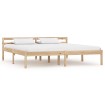 Estructura de cama de madera maciza de pino 180x200 cm