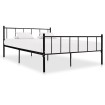 Estructura de cama de metal negro 180x200 cm