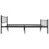 Estructura de cama de metal negro 180x200