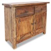 Aparador de madera maciza reciclada 75x30x65 cm