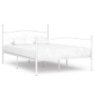 Estructura de cama con somier metal blanco 120x200 cm