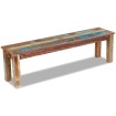 Banco de madera maciza reciclada 160x35x46 cm