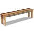 Banco de madera maciza reciclada 160x35x46