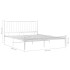 Estructura de cama de metal blanco 140x200