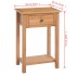 Mesa consola de madera de roble maciza 50x32x75