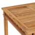 Mesa de comedor de jardín madera maciza de teca 80x80x80