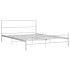 Estructura de cama de metal blanco 140x200