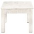 Mesa de centro de madera de mango maciza blanca 110x60x45