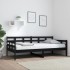 Sofá cama madera maciza de pino negro 90x190