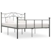 Estructura de cama de metal gris 120x200 cm