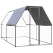 Jaula gallinero de exterior de acero galvanizado 2x4x2 m