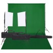 Kit de estudio fotográfico con set de luces y fondo