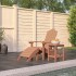 Silla de jardín Adirondack con reposapiés y mesa HDPE