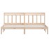 Estructura de cama de madera maciza de pino 200x200