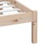 Estructura de cama de madera maciza de pino 200x200