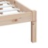 Estructura de cama de madera maciza de pino 160x200