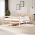 Estructura de cama madera maciza 140x200