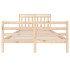 Estructura de cama madera maciza 140x200