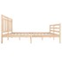 Estructura de cama madera maciza 140x200