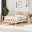 Estructura de cama doble pequeña de madera maciza 120x190 cm