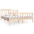 Estructura de cama de madera maciza super king 180x200