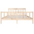 Estructura de cama de madera maciza super king 180x200