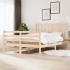 Estructura de cama doble pequeña de madera maciza 120x190