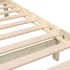 Estructura de cama doble pequeña de madera maciza 120x190