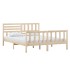 Estructura de cama de madera maciza 160x200