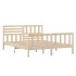 Estructura de cama de madera maciza 160x200