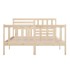 Estructura de cama de madera maciza 160x200