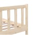 Estructura de cama de madera maciza 160x200