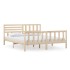 Estructura de cama de madera maciza super king 180x200