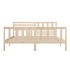 Estructura de cama de madera maciza super king 180x200