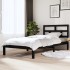 Estructura de cama madera maciza de pino negro 100x200