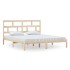 Estructura de cama de madera maciza super king 180x200