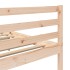 Estructura de cama de madera maciza de pino 200x200