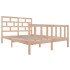 Estructura de cama de madera maciza de pino 140x200