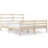 Estructura de cama madera maciza de pino 120x190