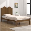 Estructura de cama madera maciza pino marrón miel 100x200 cm