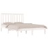 Estructura de cama madera maciza de pino blanca 150x200