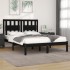 Estructura de cama madera maciza de pino negro 120x200