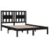 Estructura de cama madera maciza de pino negro 120x200