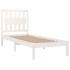 Estructura de cama madera maciza de pino blanca 100x200