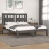 Estructura de cama de madera maciza de pino gris 160x200