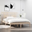 Estructura de cama madera maciza 120x190 cm