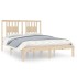 Estructura de cama madera maciza 120x190