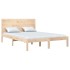 Estructura de cama madera maciza de pino 120x200